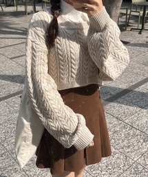 RiLi | シャツドッキングクロップドニット【RL】(ニット/セーター)