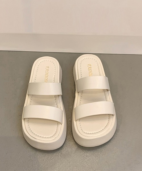 Miniministore(ミニミニストア)の「厚底サンダル ベルトフラットサンダル美脚(サンダル・レディース・アイボリー/ブラウン/ブラック・23.5cm/23.0cm/24.0cm/22.5cm/24.5cm)」の18枚目の写真