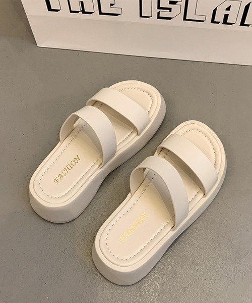 Miniministore(ミニミニストア)の「厚底サンダル ベルトフラットサンダル美脚(サンダル・レディース・アイボリー/ブラウン/ブラック・23.5cm/23.0cm/24.0cm/22.5cm/24.5cm)」の19枚目の写真