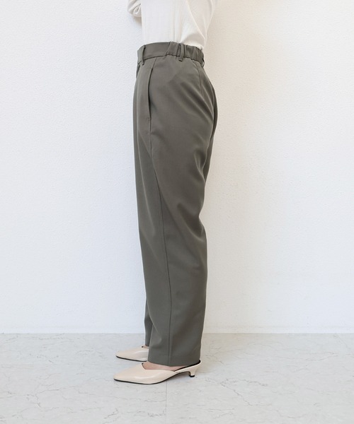 evernavy（エバーネイビー）の「ツイルカーブパンツ（その他パンツ・レディース・グレイッシュベージュ/ネイビー/ブラック・M/S/L）」の6枚目の写真