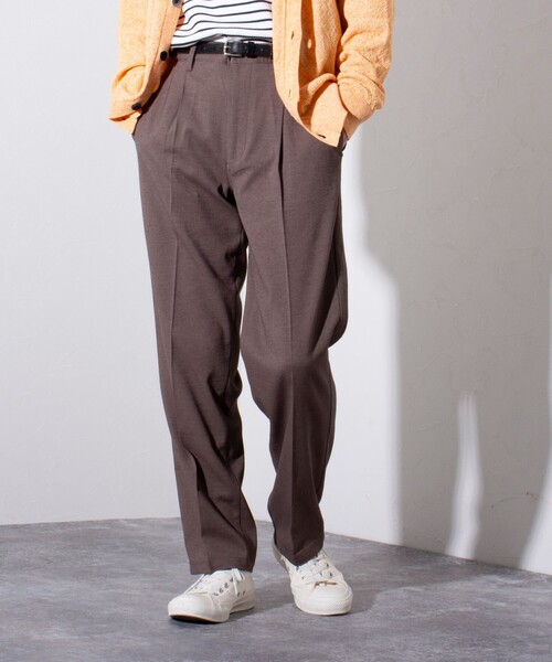 GLOSTER（グロスター）の「【GLOSTER/グロスター】ドライオックス タックイージーパンツ テーパード スラックス（その他パンツ・メンズ・ブラック/カーキブラウン/ベージュ・S/L/M）」の18枚目の写真