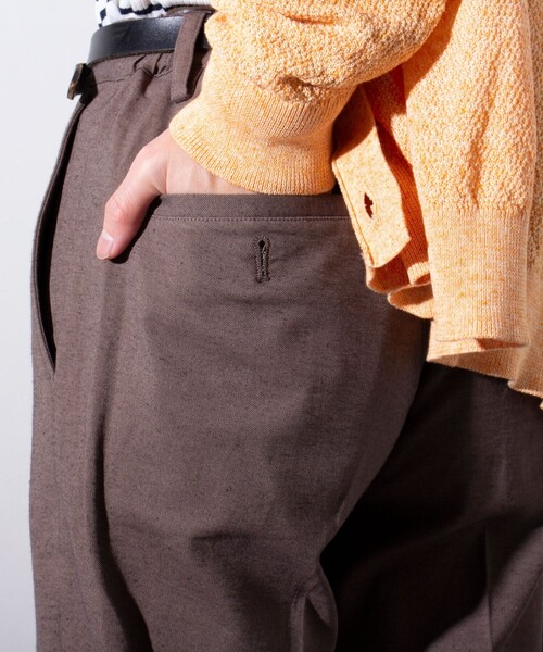 GLOSTER（グロスター）の「【GLOSTER/グロスター】ドライオックス タックイージーパンツ テーパード スラックス（その他パンツ・メンズ・ブラック/カーキブラウン/ベージュ・S/L/M）」の20枚目の写真