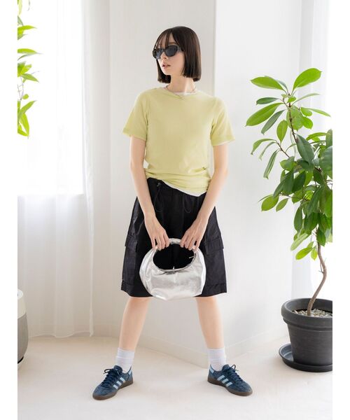 Ungrid（アングリッド）の「カーゴハーフパンツ（カーゴパンツ・レディース・ブラック/オフホワイト・FREE）」の12枚目の写真