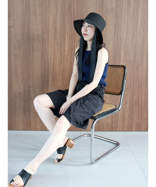 Ungrid（アングリッド）の「カーゴハーフパンツ（カーゴパンツ・レディース・ブラック/オフホワイト・FREE）」の20枚目の写真