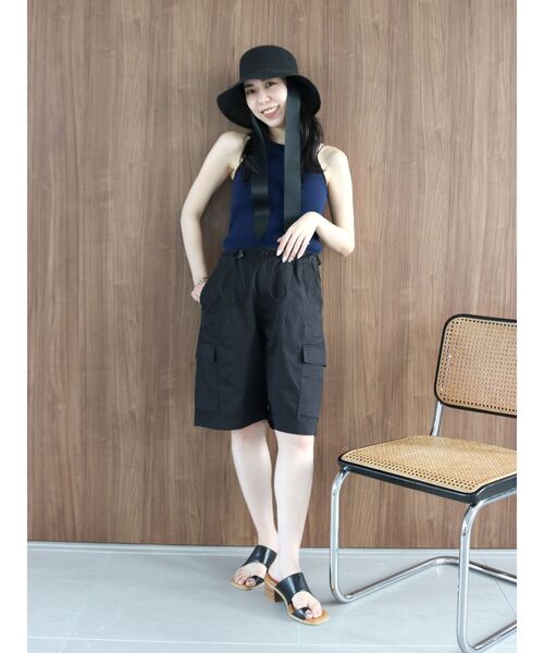 Ungrid（アングリッド）の「カーゴハーフパンツ（カーゴパンツ・レディース・ブラック/オフホワイト・FREE）」の21枚目の写真