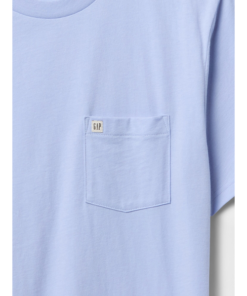 Patou オーガニックコットンキルティングポケットTシャツ Patou | オーガニックコットン パトゥロゴTシャツ