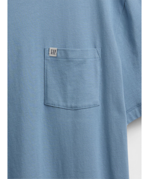 GAP（ギャップ）の「オーガニックコットン ポケット Tシャツ(ユニセックス)（Tシャツ/カットソー・メンズ・ホワイト/アクア/ブルー/ネイビー/ラベンダー/ブラック/ブラウン/グリーン/ライトブルー/ピンク/グレー/ワイン/ブルー系その他/カーキ/ベージュ/ピンク系その他/ブルー系その他2・XL/S/M/L/XS）」の22枚目の写真