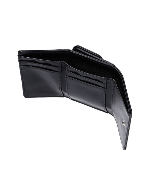 X-girl（エックスガール）の「FAUX LEATHER MINI WALLET（財布・レディース・ライトブルー/ブラック/オレンジ・ONE SIZE）」の6枚目の写真