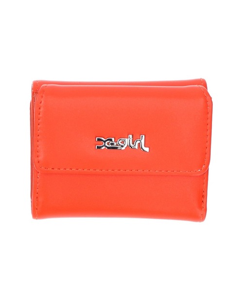 X-girl（エックスガール）の「FAUX LEATHER MINI WALLET（財布・レディース・ライトブルー/ブラック/オレンジ・ONE SIZE）」の9枚目の写真