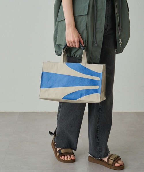 russet(ラシット)の「<Orange Label>横長トートバッグ (CE-1282)(トートバッグ・レディース・グレー/ホワイト/ライトグレー・FREE)」の20枚目の写真