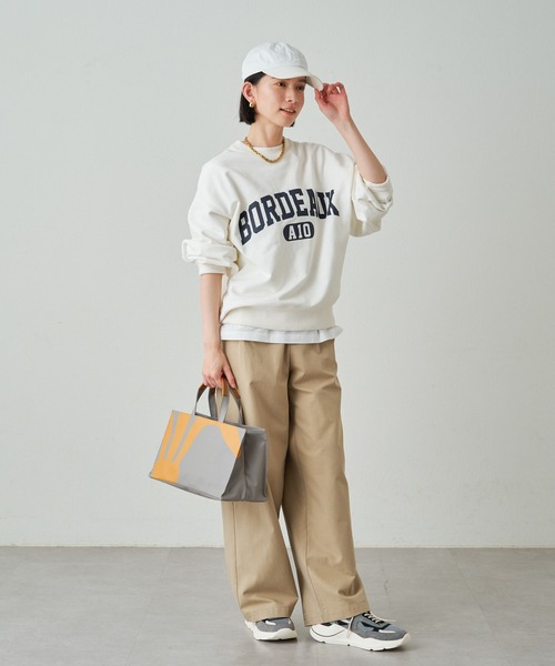 russet(ラシット)の「<Orange Label>横長トートバッグ (CE-1282)(トートバッグ・レディース・グレー/ホワイト/ライトグレー・FREE)」の12枚目の写真