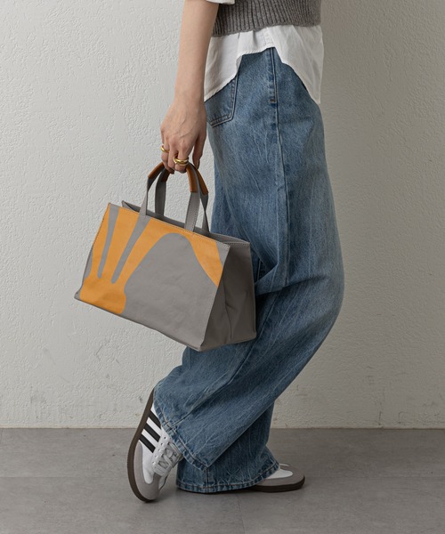 russet(ラシット)の「<Orange Label>横長トートバッグ (CE-1282)(トートバッグ・レディース・グレー/ホワイト/ライトグレー・FREE)」の15枚目の写真