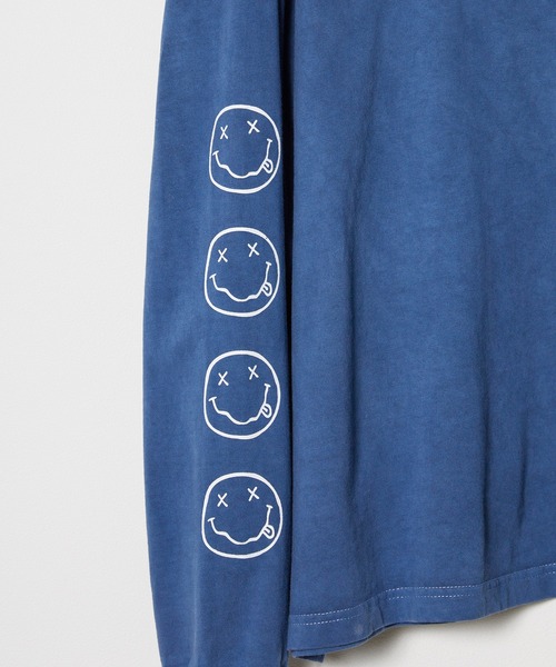 GOOD ROCK SPEED(グッドロックスピード)の「GOOD ROCK SPEED/グッドロックスピード NIRVANA LS shirt 長袖Tシャツ(Tシャツ/カットソー・メンズ・ネイビー・M/L/XL)」の4枚目の写真