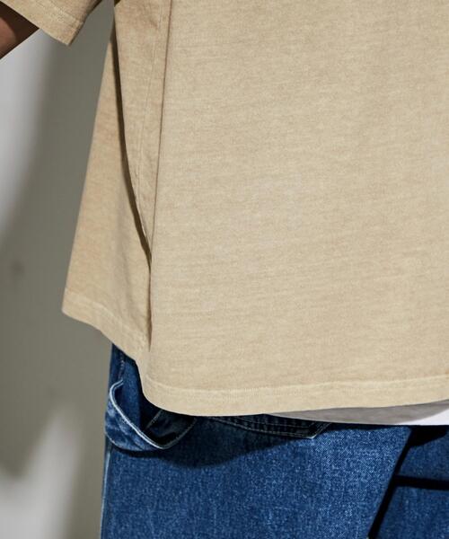 WEGO(ウィゴー)の「WEGO/ピグメントダメージアップリケT(Tシャツ/カットソー・メンズ・レッド/ブルー/ベージュ/スミクロ・MEDIUM/LARGE)」の20枚目の写真