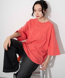 WEGO | WEGO/【24年春夏新作】ピグメントダメージアップリケT(Tシャツ/カットソー)