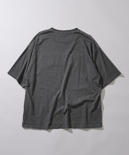 WEGO(ウィゴー)の「WEGO/ピグメントダメージアップリケT(Tシャツ/カットソー・メンズ・レッド/ブルー/ベージュ/スミクロ・MEDIUM/LARGE)」の14枚目の写真