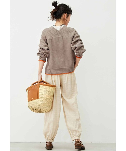 Live in comfort（リブインコンフォート）の「リブ　イン　コンフォート　ちょい足しでオシャレ度アップ！　コットン混のぽこぽこトップス（Tシャツ/カットソー・レディース・ホワイト/ブルー/ブラック・LARGE/X-LARGE/XX-LARGE/MEDIUM/XXX-LARGE/SMALL）」の14枚目の写真