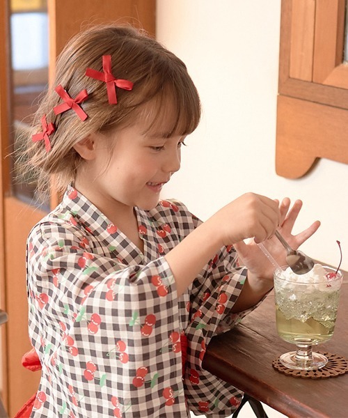 新品タグ付きBABY JSK ミニリボンクリップセット はわせFloraジャンパースカート＆ミニリボンクリップセット | BABY