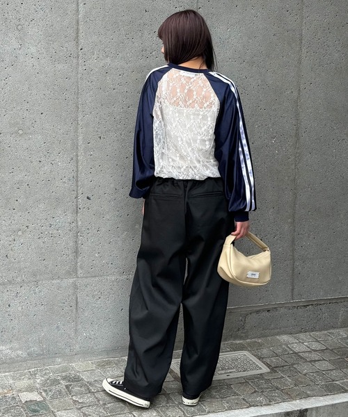 CIAOPANIC(チャオパニック)の「【ユニセックス】カーブワイドチノパンツ(チノパンツ・レディース・ブラック/ベージュ/グレー/オレンジ・MEDIUM/LARGE)」の15枚目の写真