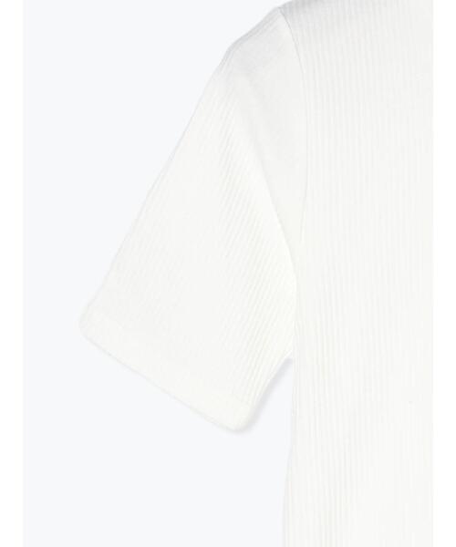 Lugnoncure（ルノンキュール）の「リブ半袖トップス(ボーダー・無地)（Tシャツ/カットソー・レディース・ブラック/オフホワイト/ホワイト・F）」の17枚目の写真