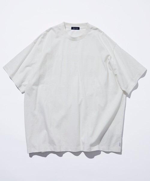 NAUTICA（ノーティカ）の「NAUTICA/ノーティカ Big Logo S/S Tee/ビックロゴ ショートスリーブ Tシャツ（Tシャツ/カットソー・メンズ・ライトグレー/ホワイト/ブラック/ネイビー・X-LARGE/LARGE/MEDIUM/SMALL）」の11枚目の写真