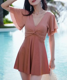 TeddyShop（テディショップ）の「レディース水着 メッシュボレロフレアワンピ風オールインワンスイムウェア（水着・レディース）」