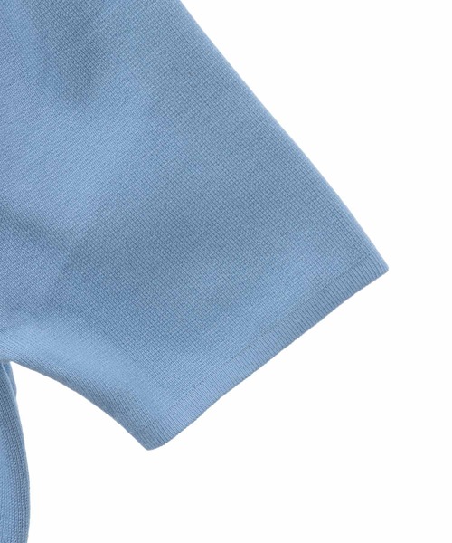 31 Sons de mode(トランテアン ソン ドゥ モード)の「ロゴ刺繍ポロニット(ポロシャツ・レディース・ブルー/オレンジ/ネイビー/オフホワイト・36)」の16枚目の写真