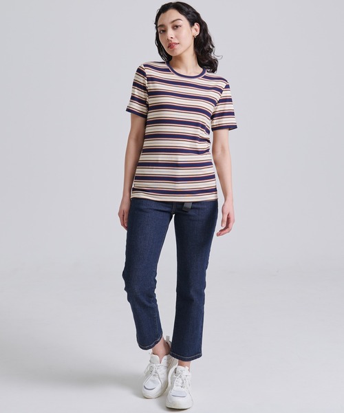 Eddie Bauer（エディーバウアー）の「エッセンシャルズ リブ Tシャツ（Tシャツ/カットソー・レディース・ブラウン/ブラック/ホワイト/ネイビー・M/S/XL/L）」の21枚目の写真