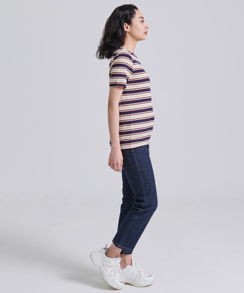 Eddie Bauer（エディーバウアー）の「エッセンシャルズ リブ Tシャツ（Tシャツ/カットソー・レディース・ブラウン/ブラック/ホワイト/ネイビー・M/S/XL/L）」の22枚目の写真
