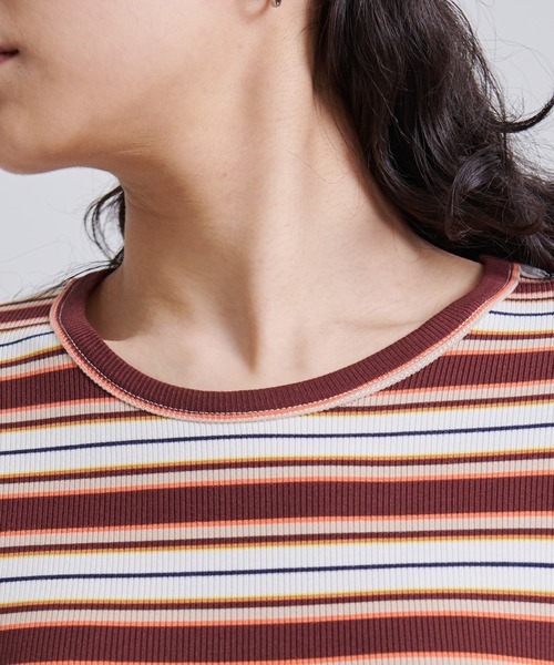 Eddie Bauer（エディーバウアー）の「エッセンシャルズ リブ Tシャツ（Tシャツ/カットソー・レディース・ブラウン/ブラック/ホワイト/ネイビー・M/S/XL/L）」の8枚目の写真