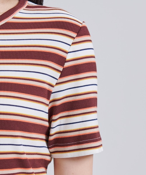 Eddie Bauer（エディーバウアー）の「エッセンシャルズ リブ Tシャツ（Tシャツ/カットソー・レディース・ブラウン/ブラック/ホワイト/ネイビー・M/S/XL/L）」の9枚目の写真