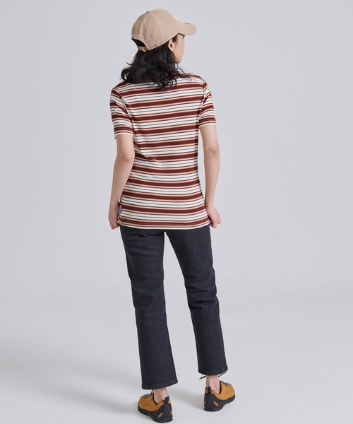 Eddie Bauer（エディーバウアー）の「エッセンシャルズ リブ Tシャツ（Tシャツ/カットソー・レディース・ブラウン/ブラック/ホワイト/ネイビー・M/S/XL/L）」の20枚目の写真
