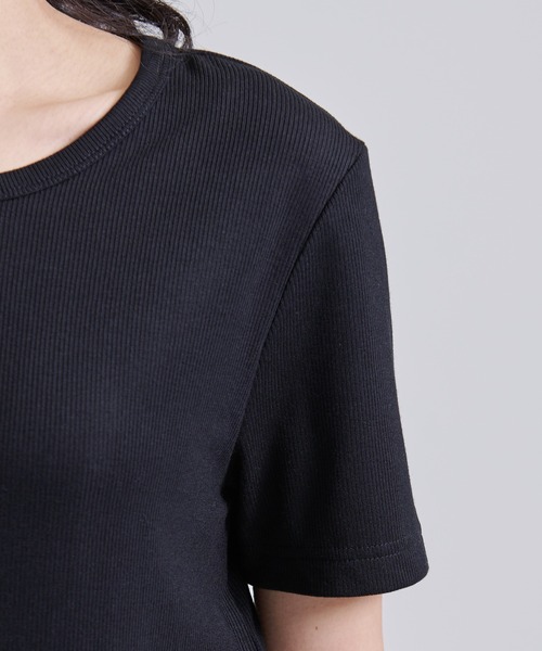 Eddie Bauer（エディーバウアー）の「エッセンシャルズ リブ Tシャツ（Tシャツ/カットソー・レディース・ブラウン/ブラック/ホワイト/ネイビー・M/S/XL/L）」の6枚目の写真