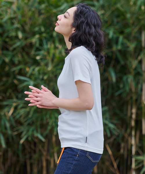 Eddie Bauer（エディーバウアー）の「エッセンシャルズ リブ Tシャツ（Tシャツ/カットソー・レディース・ブラウン/ブラック/ホワイト/ネイビー・M/S/XL/L）」の12枚目の写真