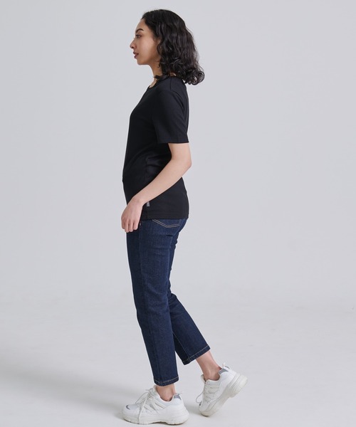 Eddie Bauer（エディーバウアー）の「エッセンシャルズ リブ Tシャツ（Tシャツ/カットソー・レディース・ブラウン/ブラック/ホワイト/ネイビー・M/S/XL/L）」の16枚目の写真
