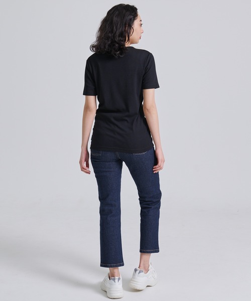 Eddie Bauer（エディーバウアー）の「エッセンシャルズ リブ Tシャツ（Tシャツ/カットソー・レディース・ブラウン/ブラック/ホワイト/ネイビー・M/S/XL/L）」の17枚目の写真