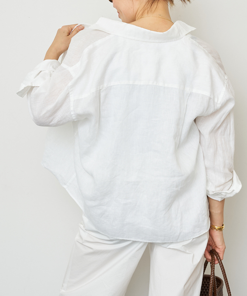 DEUXIEME CLASSE - マリーさま専用です♡ドゥーズィエムクラス★五分袖シャツ・ブラウス Deuxieme Classe（ドゥーズィエムクラス）の「*Linen シャツ