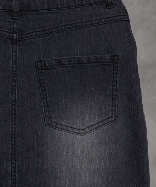 adree(アドリー)の「fringe denim stretch mermaid long skirt / フリンジデニムストレッチマーメイドロングスカート(デニムスカート・レディース・ライトブルー/グレー・MEDIUM/SMALL)」の12枚目の写真