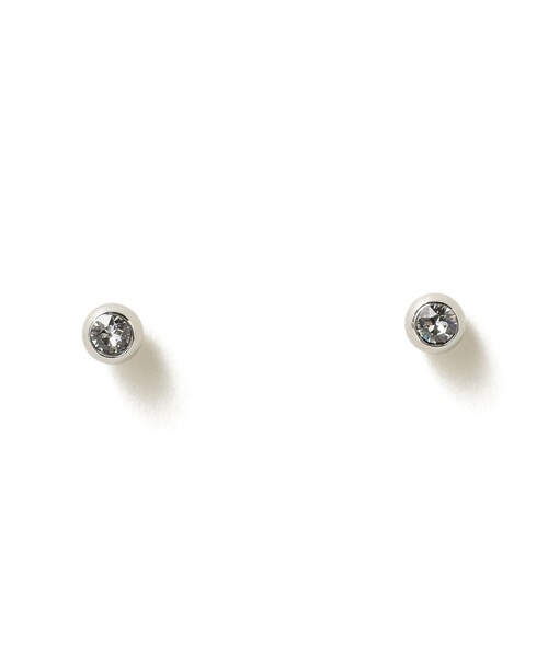 Ray BEAMS(レイビームス)の「クリスタル フクリン ピアス(ピアス(両耳用)・レディース・サックスブルー/その他・ONE SIZE)」の5枚目の写真
