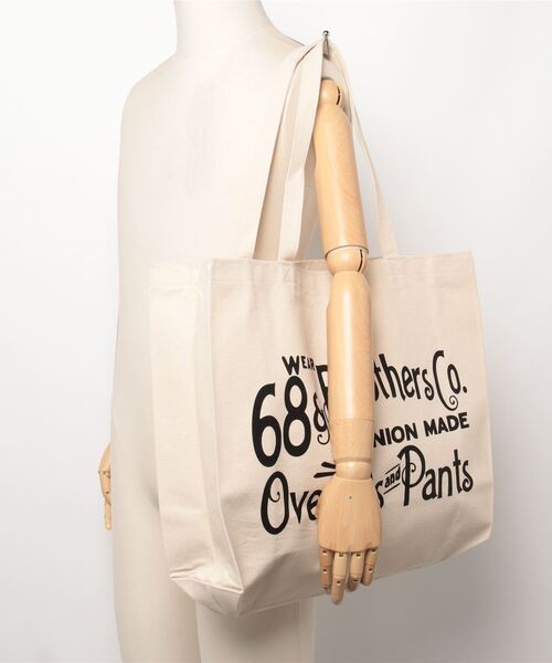 68&brothers（シックスティエイトアンドブラザーズ）の「Tote Bag "O&P"（トートバッグ・メンズ・ナチュラル・X-LARGE）」の9枚目の写真