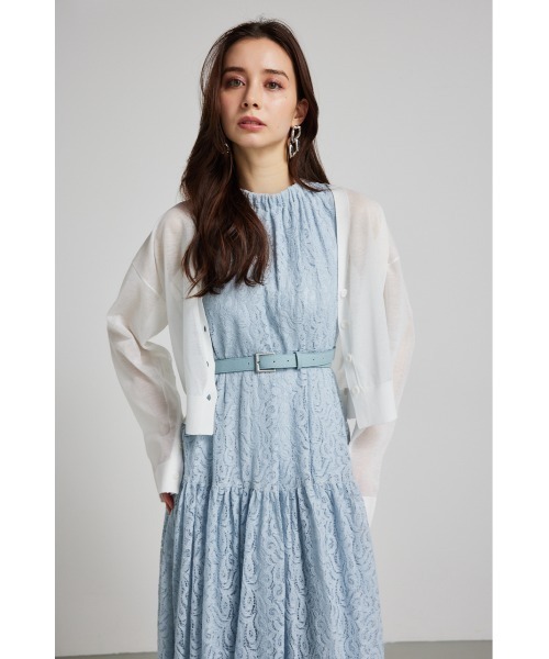 rienda（リエンダ）の「2WAYスリットデザインニットカーデ 春服 夏服 シアートップス（カーディガン/ボレロ・レディース・ホワイト/ブラック/オレンジ系その他・FREE）」の2枚目の写真