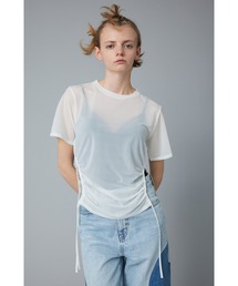 Sheer shirring tops　　シアーシャーリングトップス