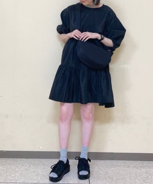 ELENCARE DUE(エレンカーレデュエ)の「・ELENCARE DUE ティアードチュニック(チュニック・レディース・オフホワイト/ブラック/ライトグリーン・FREE)」の8枚目の写真