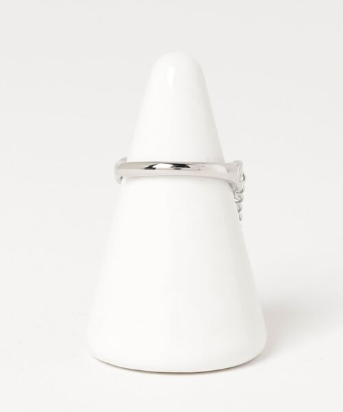 SILVER BULLET（シルバーバレット）の「『SBLTR』ユニセックス チェーンデザインリング（リング・レディース・シルバー・FREE）」の7枚目の写真