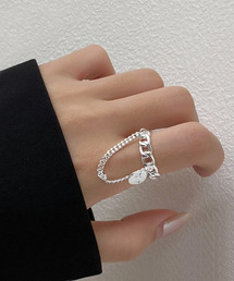 SILVER BULLET | 『SBLTR』ユニセックス チェーンデザインリング(リング)