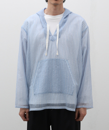 EDIFICE LA BOUCLE | 迷迭香 (マンネンロウ) for BOUCLE 別注 ストライプメッシュパーカ(パーカー)