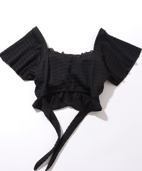 Lace Ladies（レースレディース）の「フリル ギャザー シアー スカート タンキニ スイムウエア（水着・レディース・ブラック/アイボリー・M/L/XL）」の18枚目の写真