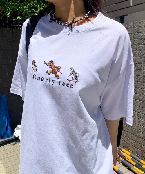 Teem Store(チームストア)の「ワンポイントサガラ刺繍Tシャツ(Tシャツ/カットソー・レディース・その他1/その他2/その他3/オレンジ/グリーン/ネイビー/レッド/その他4/ブラック・M/L)」の9枚目の写真