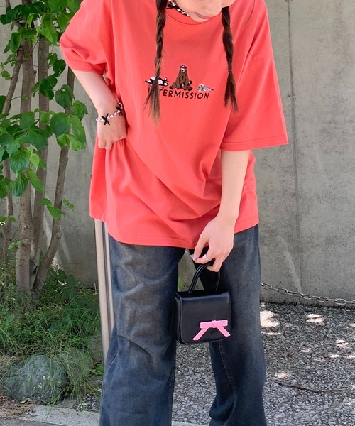 Teem Store(チームストア)の「ワンポイントサガラ刺繍Tシャツ(Tシャツ/カットソー・レディース・その他1/その他2/その他3/オレンジ/グリーン/ネイビー/レッド/その他4/ブラック・M/L)」の5枚目の写真