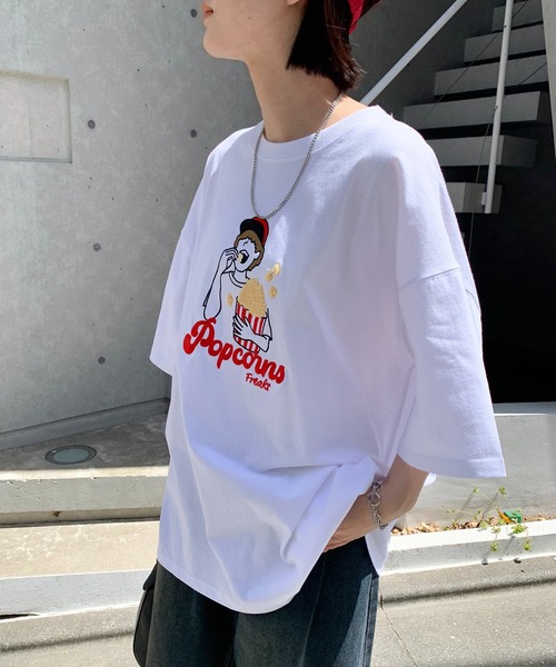 Teem Store(チームストア)の「ワンポイントサガラ刺繍Tシャツ(Tシャツ/カットソー・レディース・その他1/その他2/その他3/オレンジ/グリーン/ネイビー/レッド/その他4/ブラック・M/L)」の14枚目の写真